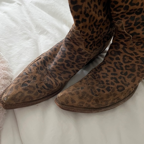 Lucchese Cheetah Print  Boots - Picture 3 of 12